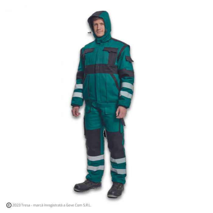 MAX WINTER RFLX, Jachetă de iarnă din bumbac 260 g/mp, mâneci detașabile, elemente HI-VIS, căptușeală termică [11]