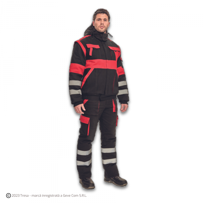MAX WINTER RFLX, Jachetă de iarnă din bumbac 260 g/mp, mâneci detașabile, elemente HI-VIS, căptușeală termică [3]