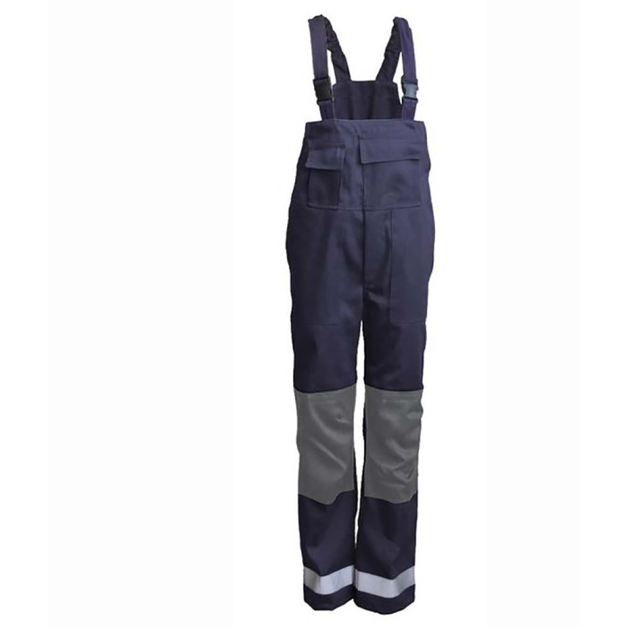 MERU, Pantaloni de protecție multi-risc cu pieptar din țesătură Tecapro, 79% bumbac ignifug, 20% poliester și 1% fibră antistatică, 260 g/mp [2]