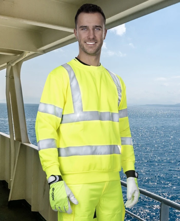 REF301, Bluză cu mânecă lungă HI-VIS din poliester, 280 g/mp [2]