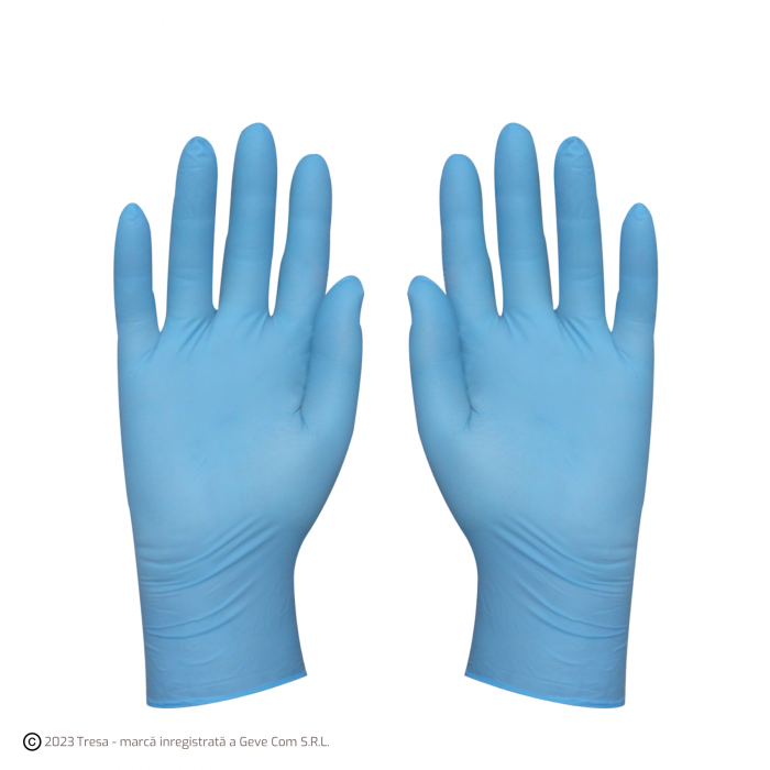 MO5920B, Mănuși de unică folosință din nitril, nepudrate, grosime: ~0,10 mm, lungime 24 cm [Cutie 100 buc] [1]