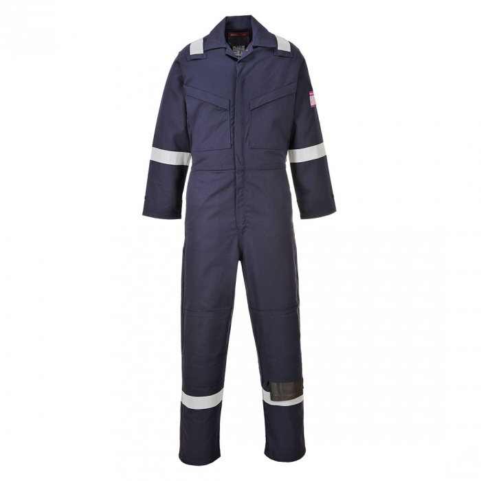 MODAFLAME - MX28, Combinezon HI VIS antistatic, antichimic, ignifug din modacrilic, bumbac și fibre carbon, 280 g/mp [1]
