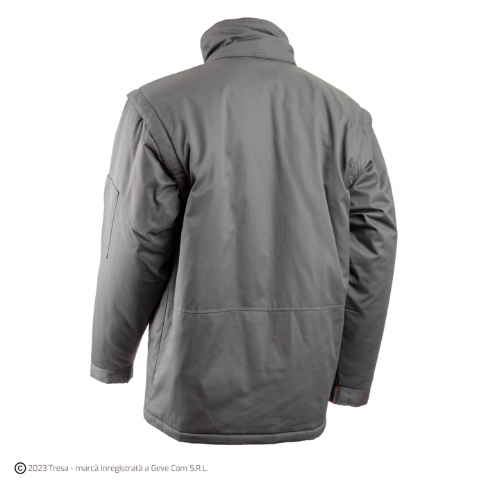 NAVY/PADDOCK II, Parka de iarnă cu glugă detașabilă, din twill bumbac-poliester, căptușeală 220 g/mp [6]