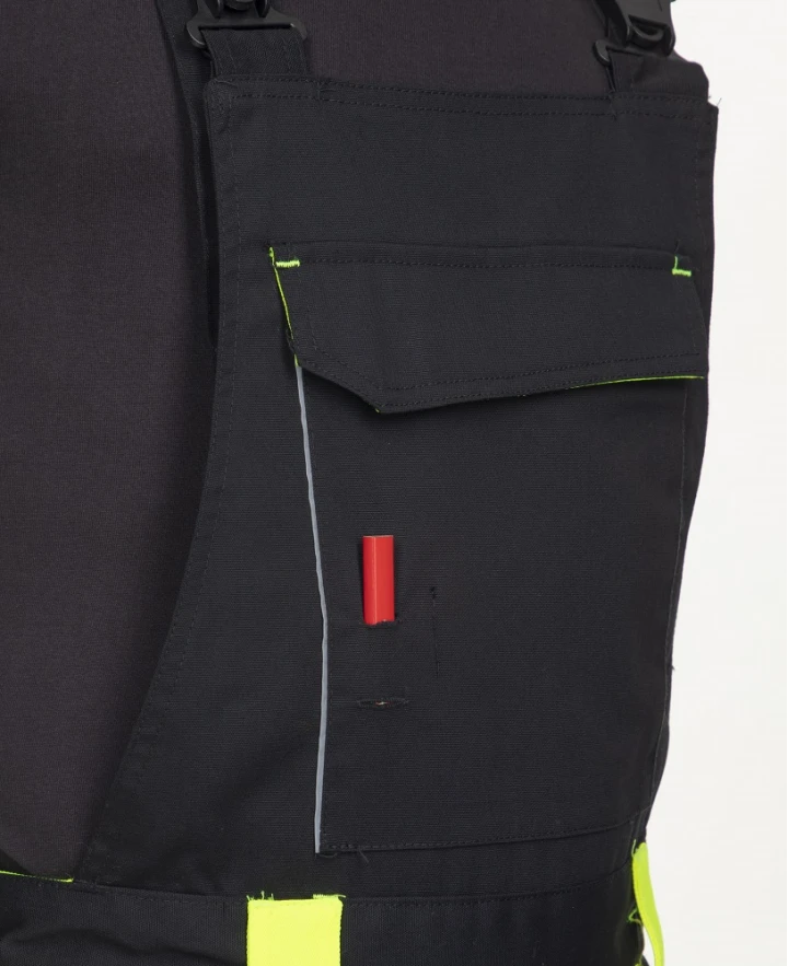 NEON, Pantaloni de iarnă cu pieptar din poliester și bumbac, 270 g/mp, căptușeală din fleece periat 190 g/mp [4]