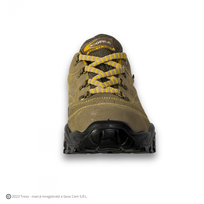 NEW NILO S1P, Pantofi de protecție din piele velur, bombeu metalic, lamela antiperforație, talpă SRC [4]