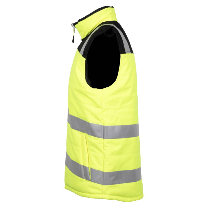 NEW REVERSO, Vestă matlasată reversibilă cu benzi reflectorizante din poliester, căptușeală termică 280 g/mp [4]