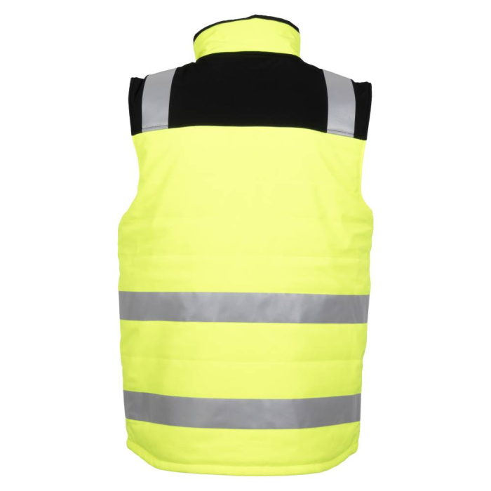 NEW REVERSO, Vestă matlasată reversibilă cu benzi reflectorizante din poliester, căptușeală termică 280 g/mp [2]