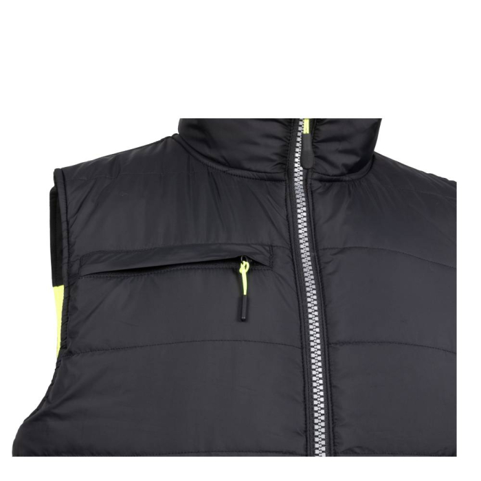NEW REVERSO, Vestă matlasată reversibilă cu benzi reflectorizante din poliester, căptușeală termică 280 g/mp [9]