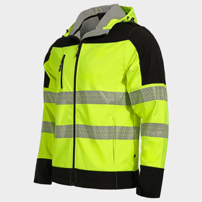 NOBEL PRO 2.0, Jachetă tip Softshell HI-VIS din poliester, 290 g/mp, căptușeală fleece [3]