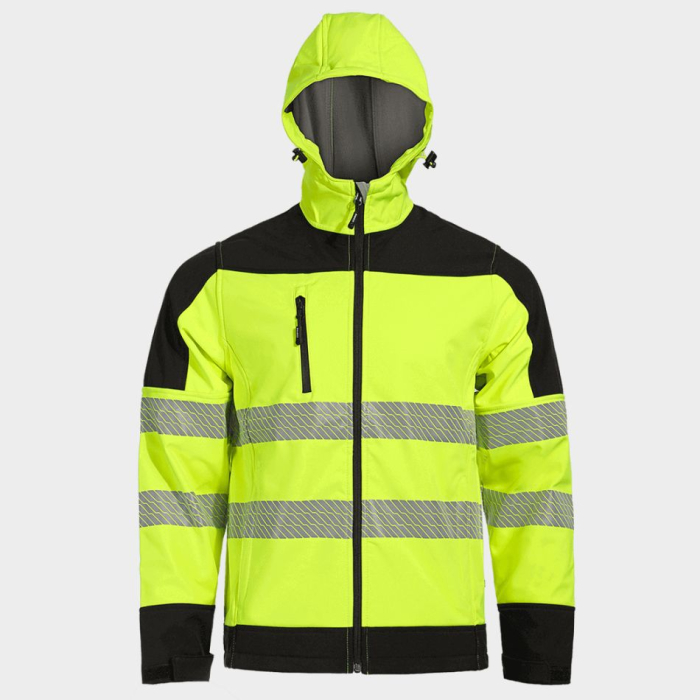 NOBEL PRO 2.0, Jachetă tip Softshell HI-VIS din poliester, 290 g/mp, căptușeală fleece [6]