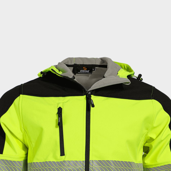 NOBEL PRO 2.0, Jachetă tip Softshell HI-VIS din poliester, 290 g/mp, căptușeală fleece [7]