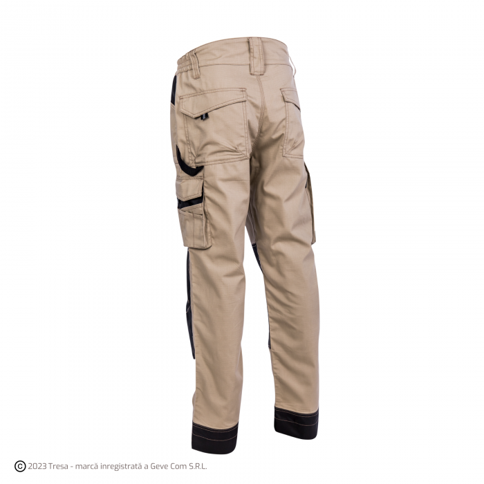 OROSI, Pantaloni în talie din Ripstop cu întărituri Oxford, protecție genunchi, 240 g/mp [5]