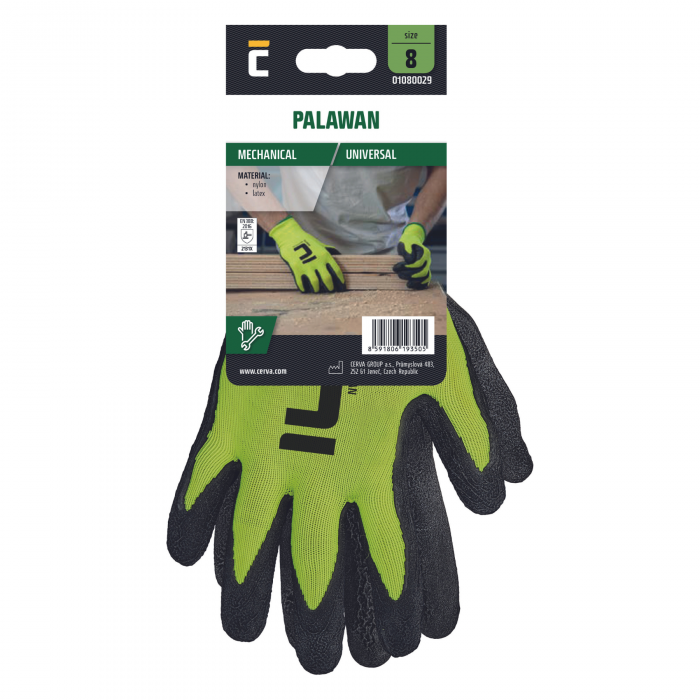 PALAWAN, manusi de protectie din nylon, imersate in latex [2]