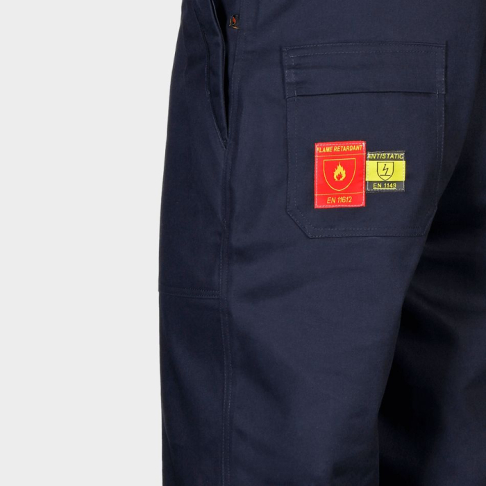 FA BIBPANTS, Pantaloni cu pieptar de sudură antistatici și ignifugi din bumbac, 360 g/mp [3]