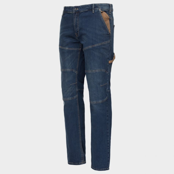 DIADORA, Pantaloni de lucru denim cu elastan și genunchiere căptușite [3]
