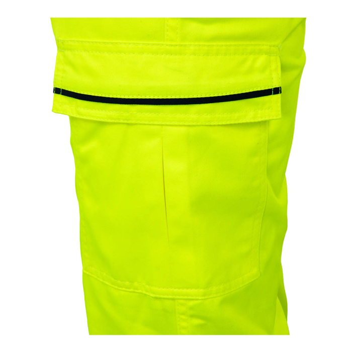 Pantaloni de lucru HI-VIS bicolori în talie din bumbac și fibre sintetice [5]