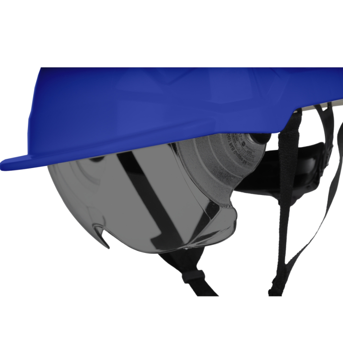 PHOENIX WIND DARK LENS, Cască de protecție ventilată cu ochelari integrați, calotă din ABS, suspensie din polietilenă cu chingi textile (6 puncte), reglare rapidă cu rotiță (Ratchet) [8]