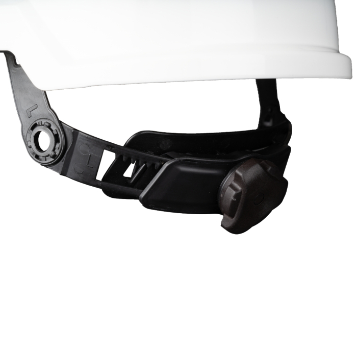 PHOENIX WIND CLEAR LENS, Cască de protecție ventilată cu ochelari integrați, calotă din ABS, suspensie din polietilenă cu chingi textile (6 puncte), reglare rapidă cu rotiță (Ratchet) [3]