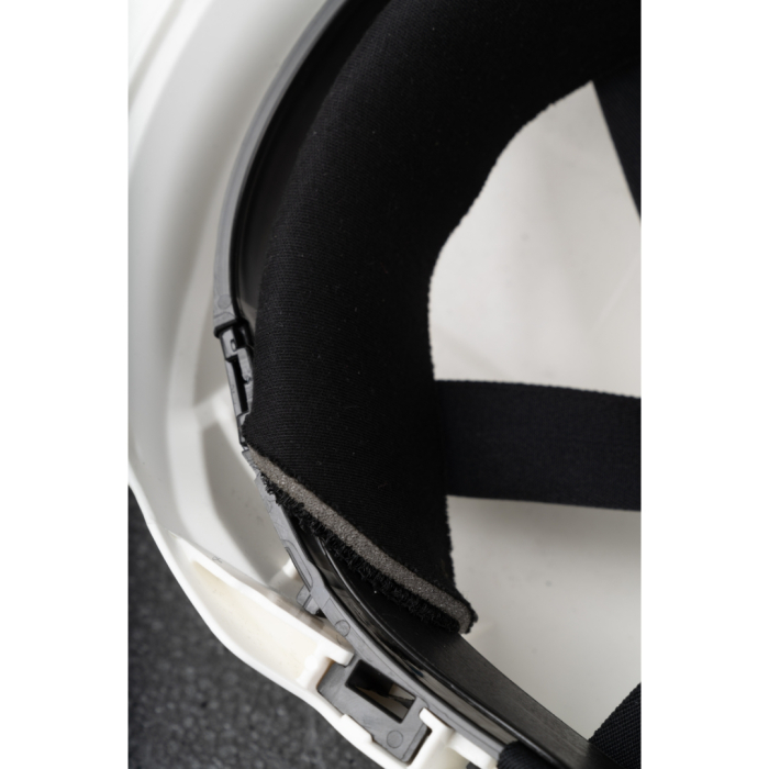 PHOENIX WIND CLEAR LENS, Cască de protecție ventilată cu ochelari integrați, calotă din ABS, suspensie din polietilenă cu chingi textile (6 puncte), reglare rapidă cu rotiță (Ratchet) [4]