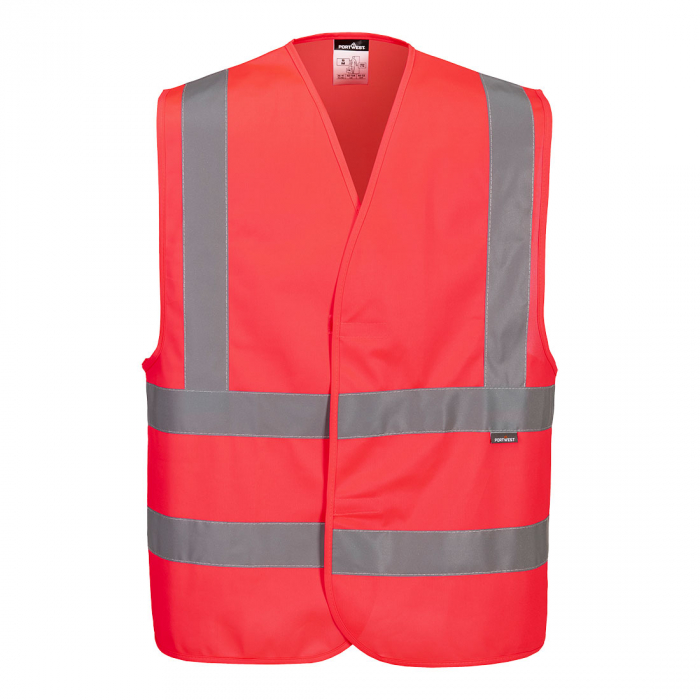 PORTWEST C470, Vestă Hi-Vis Two Band & Brace, 100% poliester tricotat, certificare EN ISO 20471 Clasa 2 [6]