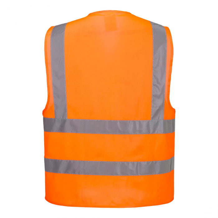 PORTWEST C470, Vestă Hi-Vis Two Band & Brace, 100% poliester tricotat, certificare EN ISO 20471 Clasa 2 [2]