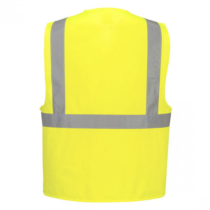 PORTWEST C472, Vestă cu bretele și bandă Hi-Vis, 100% poliester, tricotaj 124g, certificare EN ISO 20471 Clasa 2 [4]