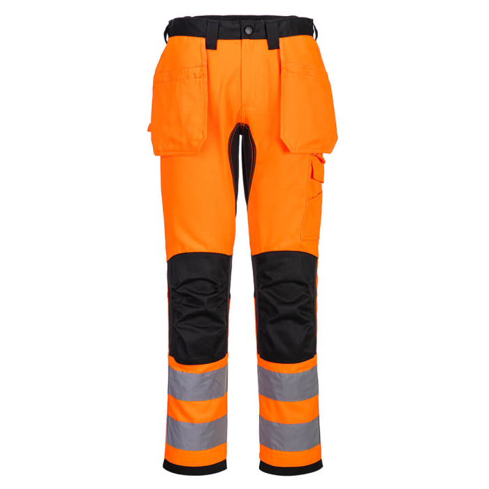 PORTWEST CD889 WX2, Pantaloni Stretch Hi-Vis cu buzunar holster, din poliester reciclat și bumbac, 245 g/mp [1]