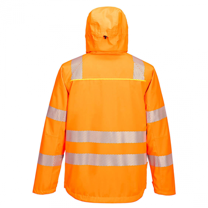 PORTWEST DX462, Jachetă de ploaie HI-VIS din poliester stretch, 160 g/mp, căptușeală din poliester tip plasă 60 g/mp [2]