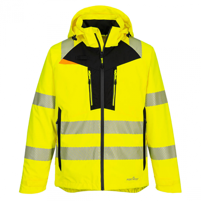 PORTWEST DX462, Jachetă de ploaie HI-VIS din poliester stretch, 160 g/mp, căptușeală din poliester tip plasă 60 g/mp [4]