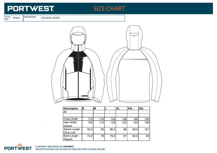 PORTWEST DX463, Jachetă DX4 Shell din colecția DX4, din poliester 150D, 160g [3]
