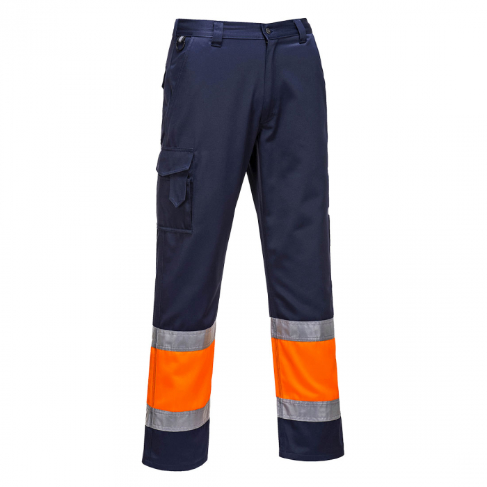 PORTWEST E049, Pantaloni de service HI-VIS Contrast din polibumbac, 245 g/mp [1]