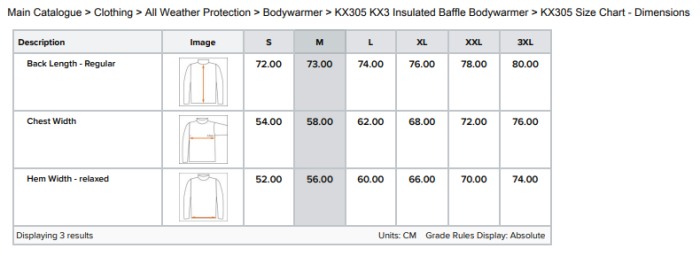 PORTWEST KX305, Vesta KX3 Insulated Baffle Bodywarmer, din poliester microfibră cu membrană TPU 130 g/mp, căptușeală termică Insulatex Pro 500 g/mp [3]