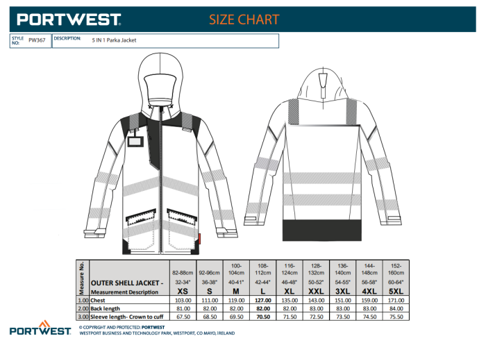 PORTWEST PW367, Jachetă HI-VIS 5-în-1, cu glugă ascunsă, din poliester cu căptușeală fleece, 400 g/mp [3]