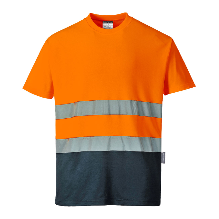 PORTWEST S173, Tricou bicolor Cotton Comfort cu mâneci scurte, din bumbac și poliester, 175 g/mp [3]