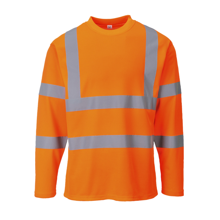 PORTWEST S278, Tricou Hi-Vis cu mâneci lungi, din bumbac și poliester, 175 g/mp [1]