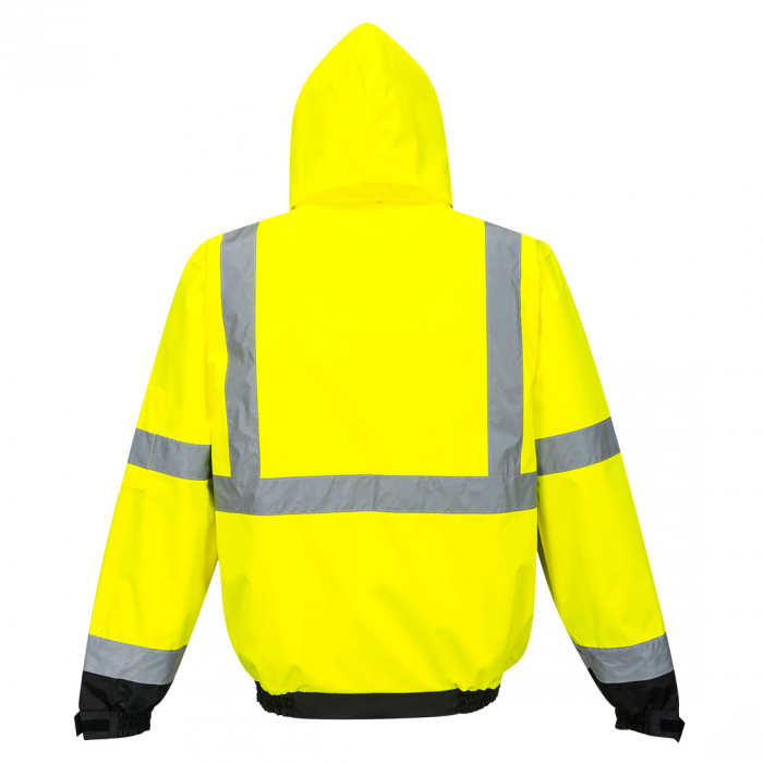 PORTWEST S365, Jachetă bomber 3 în 1 Hi-Vis Contrast Premium, galben/negru [2]