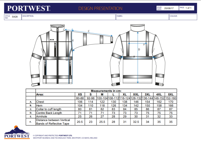 PORTWEST S428, Jachetă HI-VIS tip Softshell, cu mâneci detașabile, din poliester, 310 g/mp, căptușeală polar [3]