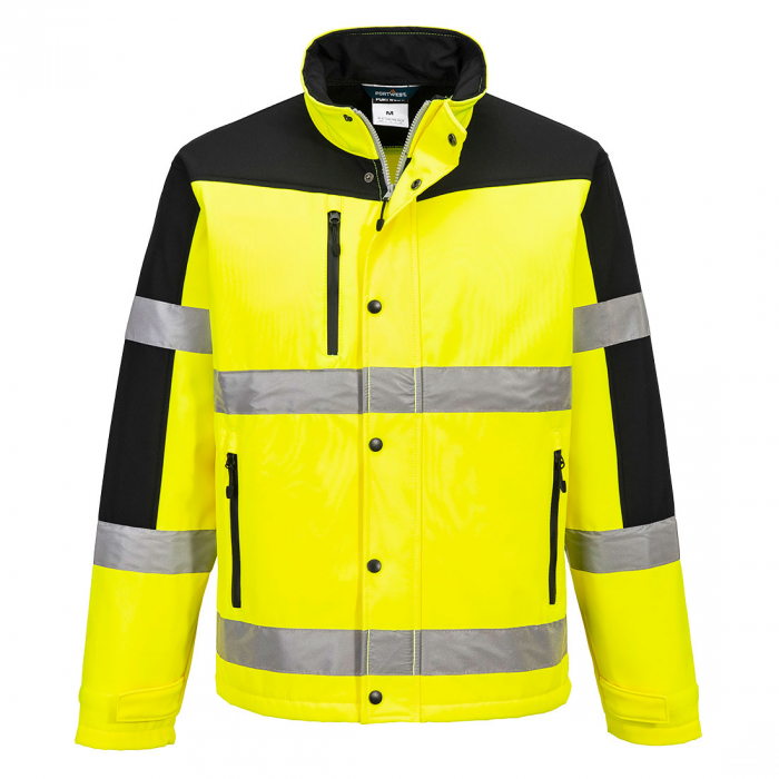 PORTWEST S429, Jachetă Softshell Contrast 3L de înaltă vizibilitate [1]