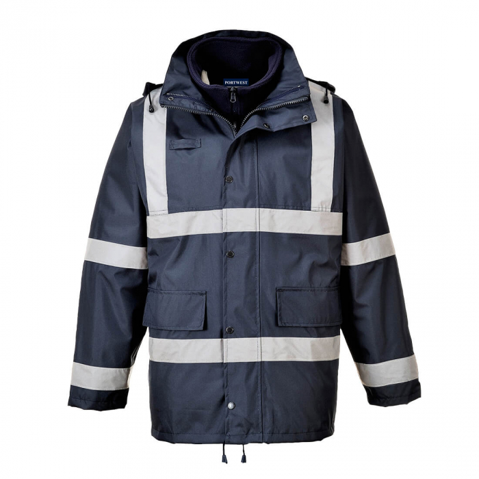 PORTWEST IONA TRAFFIC, Jachetă 3-in-1 din poliester Oxford, 190 g/mp, fleece detașabil [1]