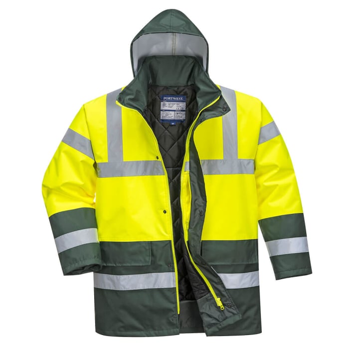 PORTWEST S466, Jachetă HI-VIS cu glugă încorporată, din poliester 300D Oxford 190 g/mp, căptușeală matlasată 230 g/mp [5]