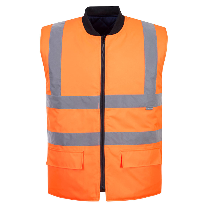 PORTWEST S469, Vestă reversibilă HI-VIS din poliester, 190 g/mp, căptușeală 200 g/mp [1]