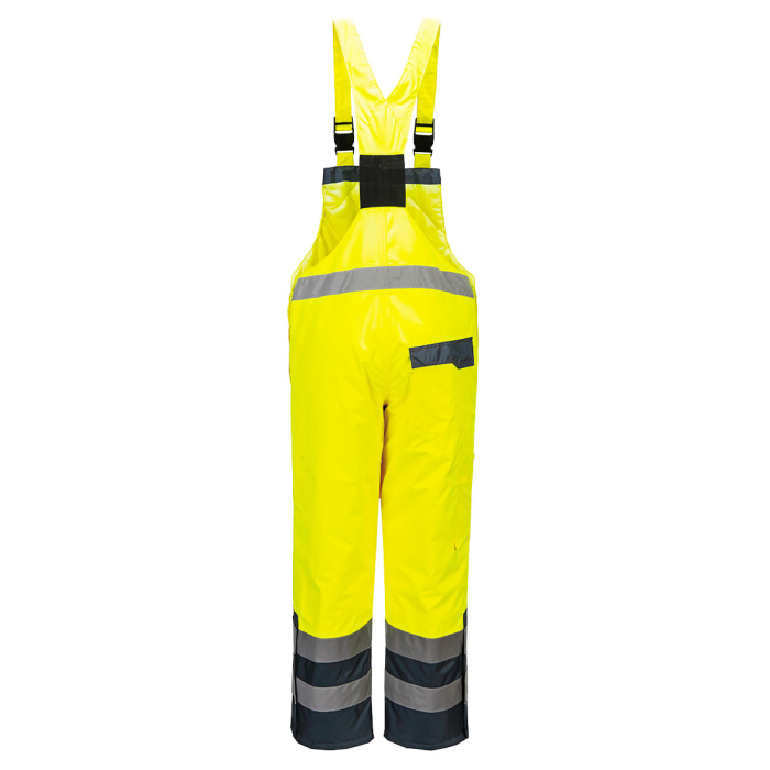 PORTWEST S489, Pantaloni cu pieptar HI-VIS, din poliester 300D, 190 g/mp, căptușeală termică 170 g/mp [4]