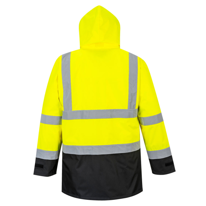 PORTWEST S768, Jachetă HI-VIS Executive 5-in-1, cu glugă ascunsă, din poliester 300D, 190 g/mp, căptușeală detașabilă 280 g/mp [6]
