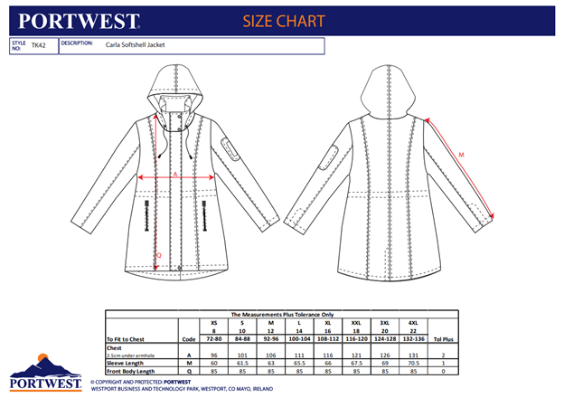 PORTWEST TK42, Jachetă Softshell Carla (3L), cu glugă încorporată, din poliester și elastan, 310 g/mp, căptușeală poliester 65 g/mp [3]