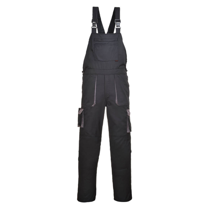 PORTWEST TEXO CONTRAST TX12, Pantaloni de lucru cu pieptar din bumbac și poliester, 245 g/mp [1]