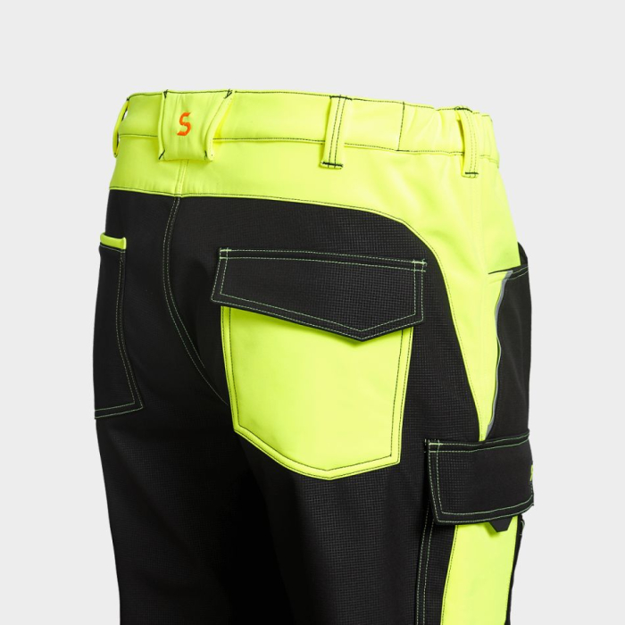 PRISMA 2.0 HV, Pantaloni reflectorizanți tip softshell din poliester cu spandex, 300 g/mp [6]