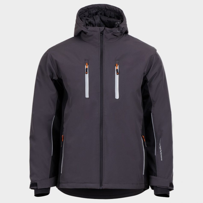 PRISMA SPORT WINTER, Jachetă de lucru tip Softshell cu glugă din poliester 94% și spandex 6%, membrană TPU, căptușeală polar, 320 g/mp [3]