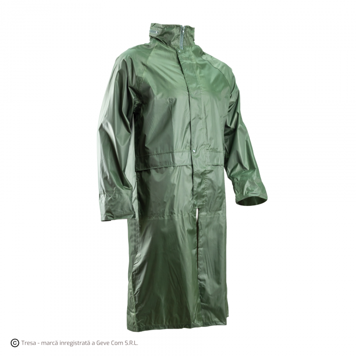 PVC COAT, Haină de protecție din poliester acoperit cu PVC, cusături etanșe, 185 g/mp [1]