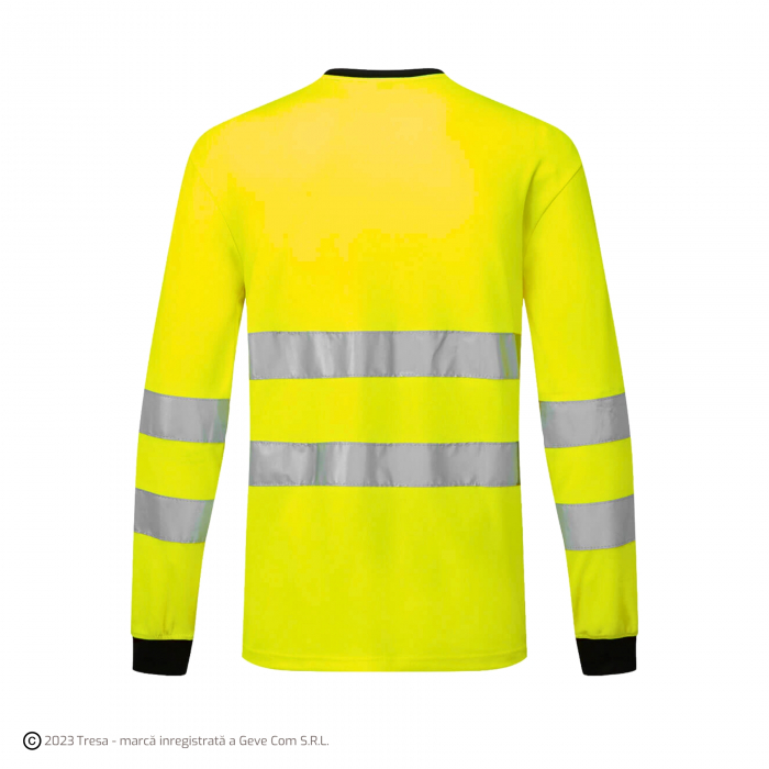 PW221, Bluză HI-VIS cu mânecă lungă, din kingsmill polycotton, 144 g/mp [2]