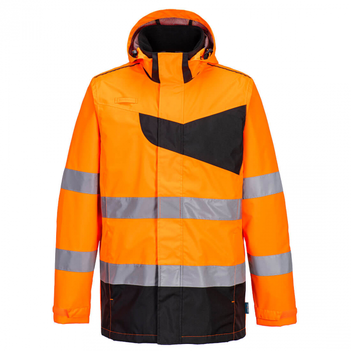 PW265, Jachetă HI-VIS de ploaie, din poliester Oxford și PU 190 g/mp, căptușeală termică 60 g/mp [3]